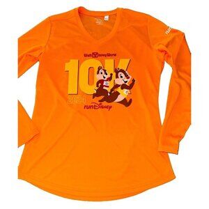 Women Run Disney 2024 10K Shirt MED NEW dri-fit LS cycling running marathon
